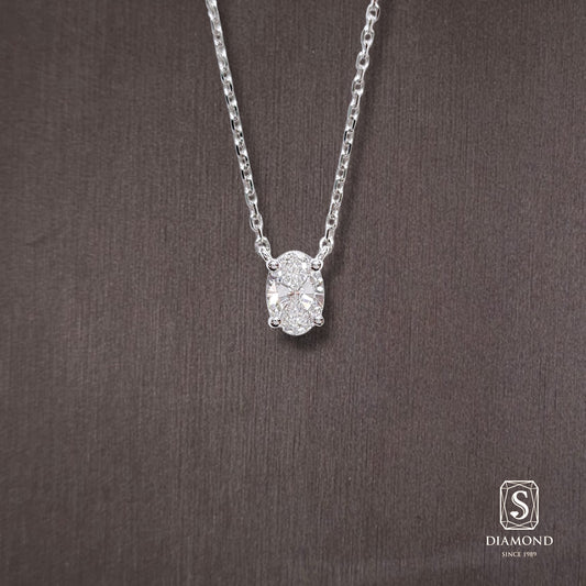 Diamond Pendant 044 by S.Diamond, elegant diamond pendant necklace