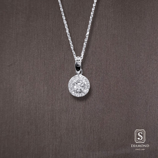 Diamond Pendant 046 by S.Diamond, elegant diamond pendant necklace