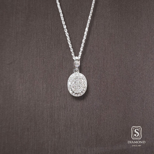 Diamond Pendant 052 by S.Diamond, elegant diamond pendant necklace