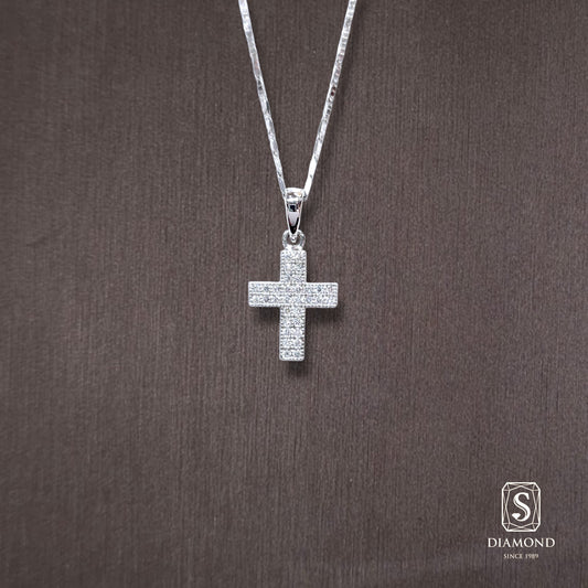 Diamond Pendant 053 by S.Diamond, elegant diamond pendant necklace