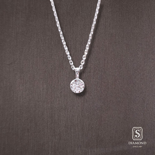 Diamond Pendant 055 by S.Diamond, elegant diamond pendant necklace