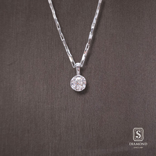 Diamond Pendant 057 by S.Diamond, elegant diamond pendant necklace