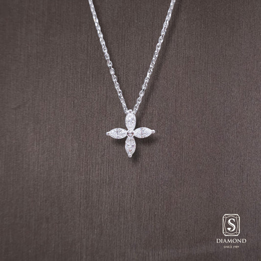 Diamond Pendant 058 by S.Diamond, elegant diamond pendant necklace