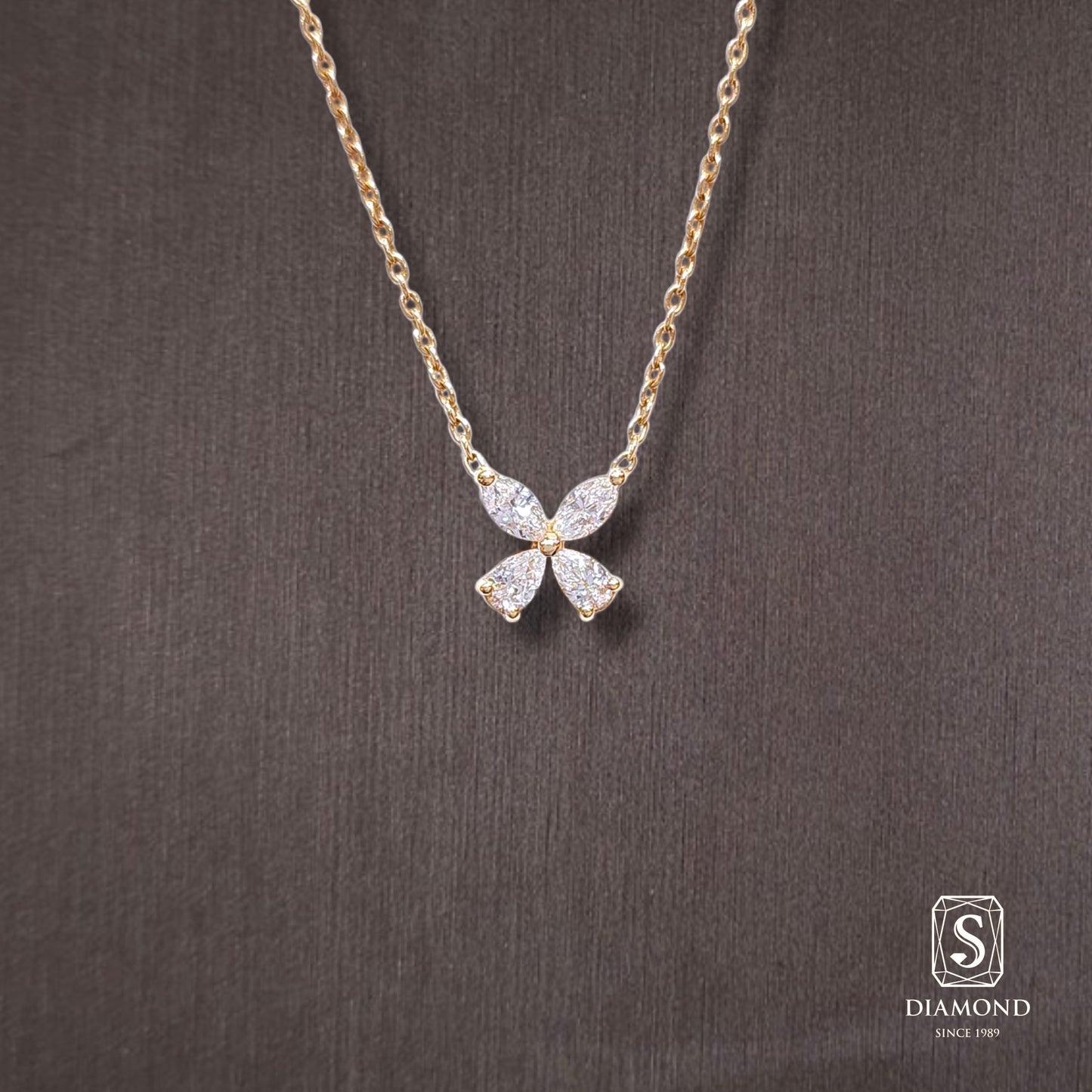 Diamond Pendant 006 by S.Diamond, elegant diamond pendant necklace