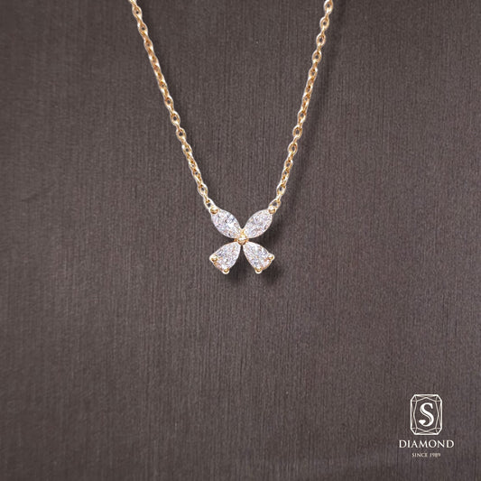 Diamond Pendant 006 by S.Diamond, elegant diamond pendant necklace