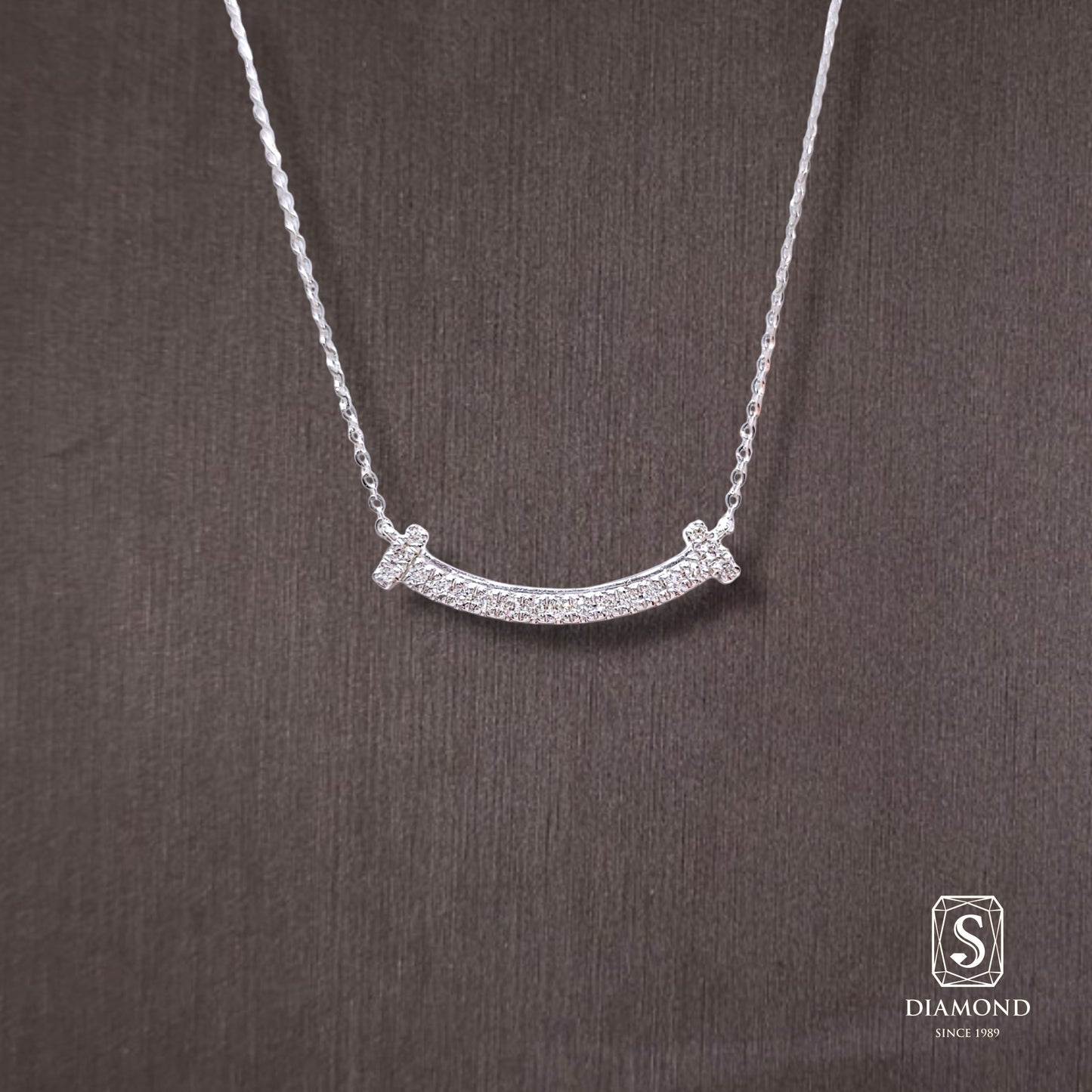 Diamond Pendant 060 by S.Diamond, elegant diamond pendant necklace