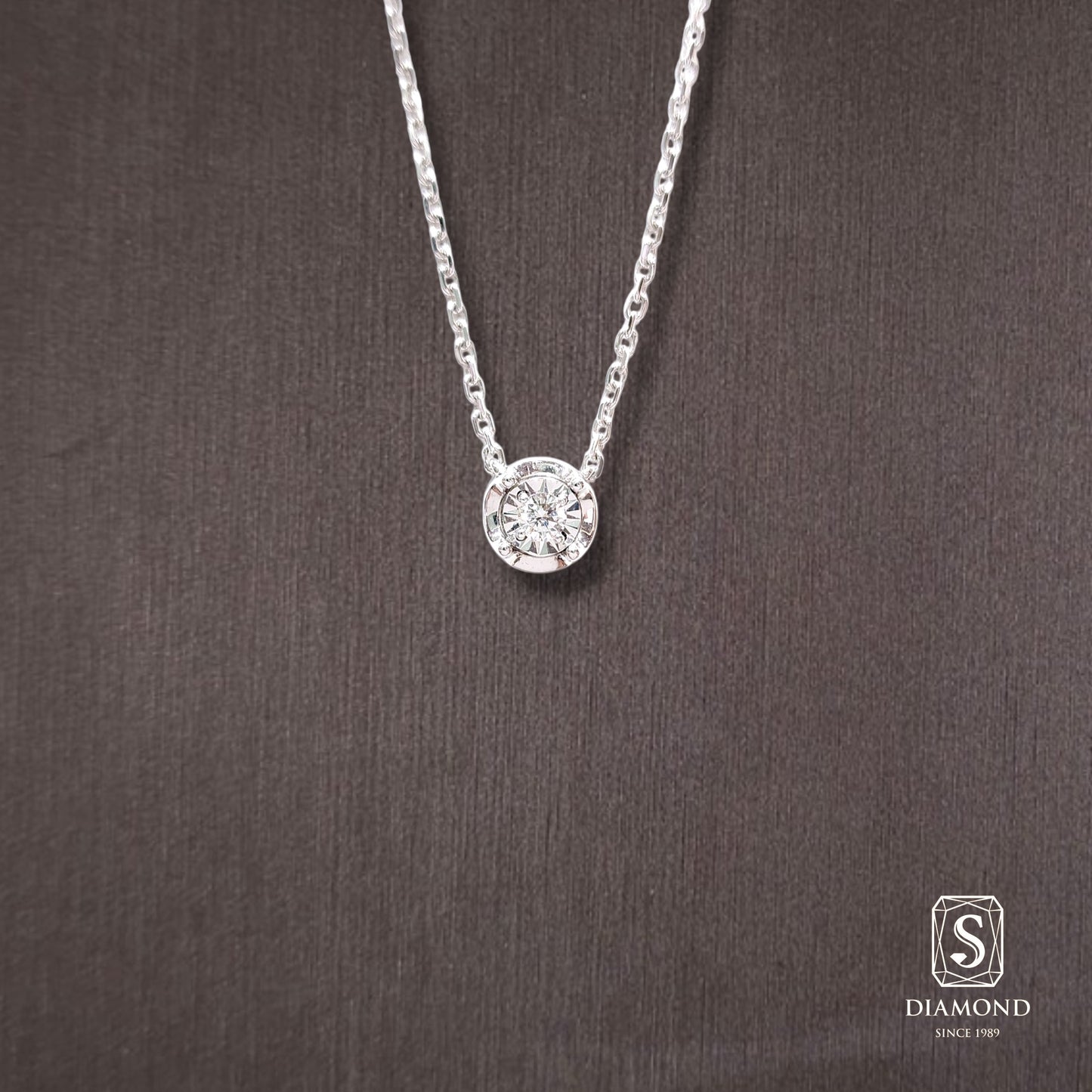 Diamond Pendant 009 by S.Diamond, elegant diamond pendant necklace