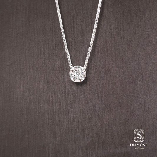 Diamond Pendant 009 by S.Diamond, elegant diamond pendant necklace