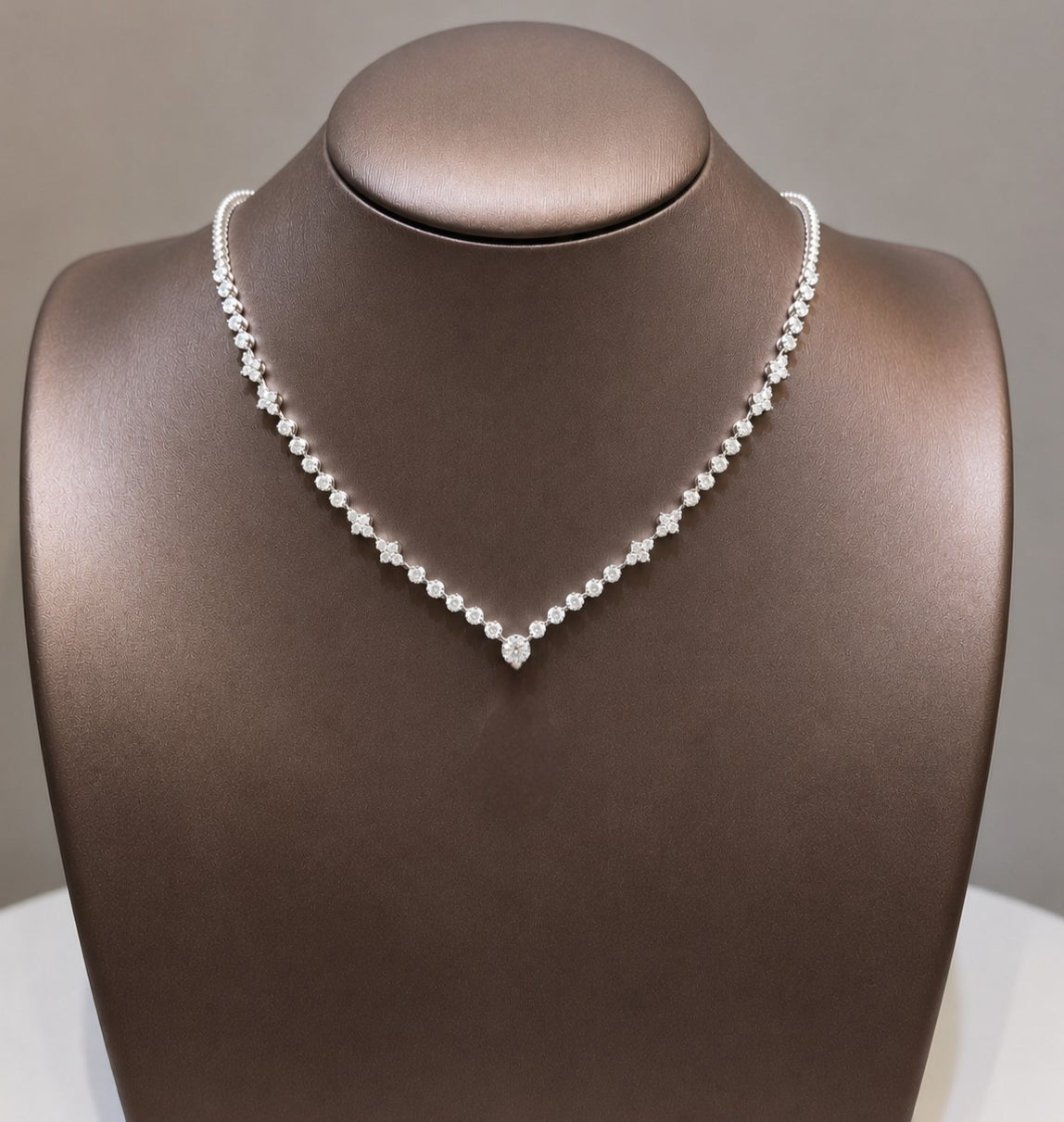 The Regal Pear-Aura Diamond Necklaces | GIA Certified Pear Halo Diamond Necklace by S.Diamond