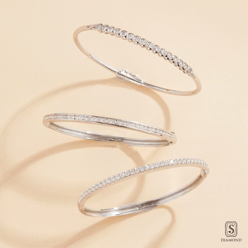 Modern Executive Diamond Bangles