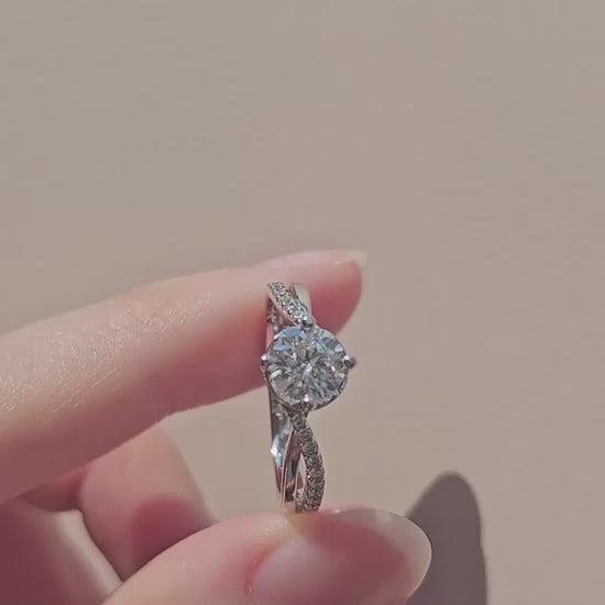 Diamond Engagement Ring GIA Certified Natural Diamond