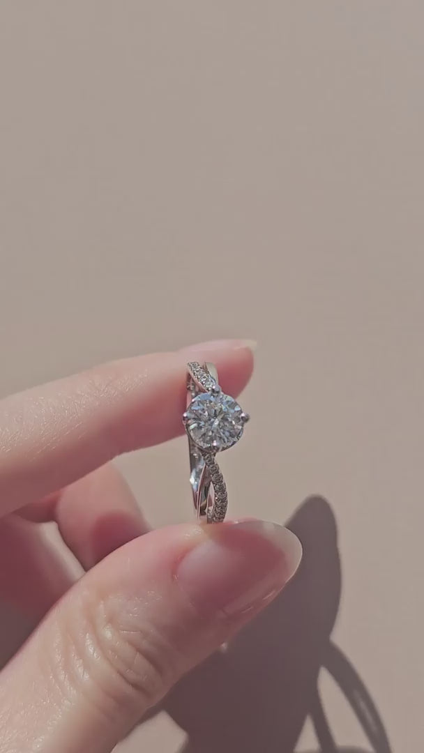 Diamond Engagement Ring GIA Certified Natural Diamond