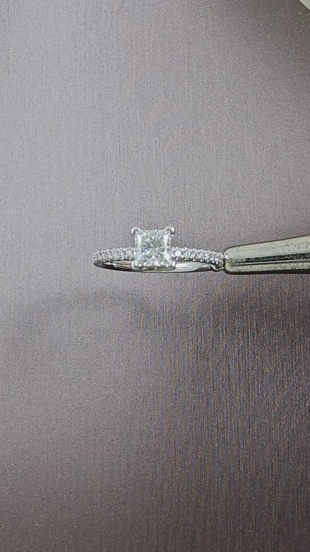 Princess Cut Classic Diamond Engagement Ring