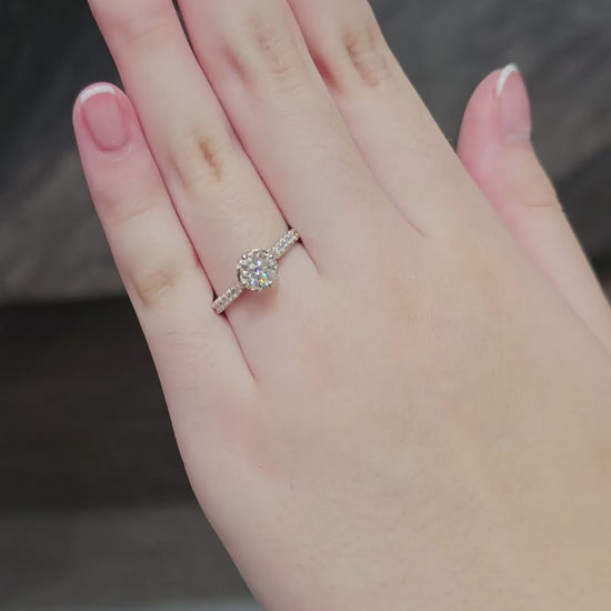 vdo Classic Love Along Diamond Engagement Ring