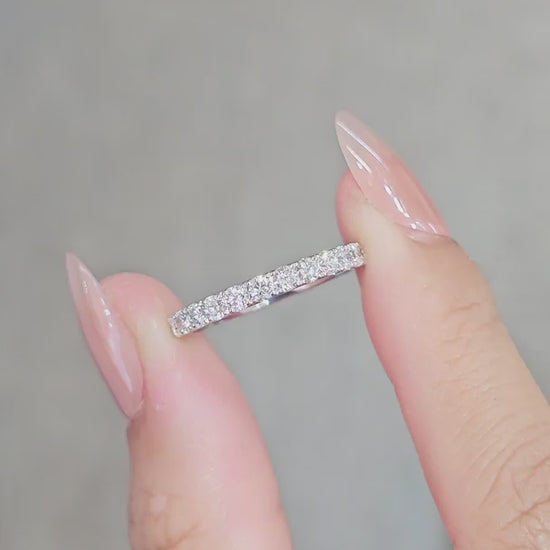 VDO Eternity Ring in 18K White 