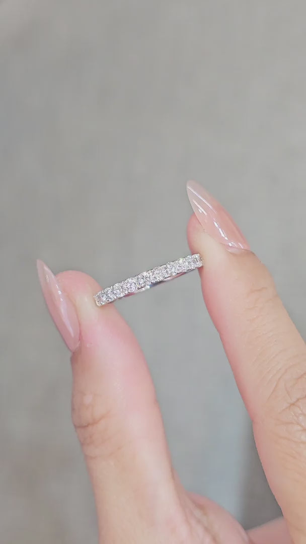 VDO Eternity Ring in 18K White 
