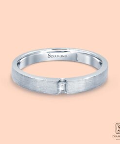 แหวนชาย Satin Baguette Diamond