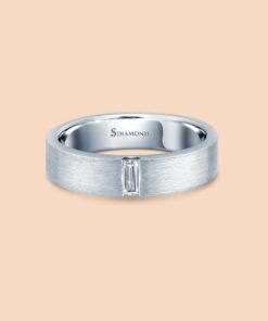 Alternative view of แหวนชาย Satin Brushed Baguette