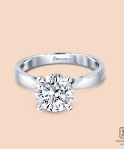 Alternative view of แหวนแต่งงาน Solitaire V diamond