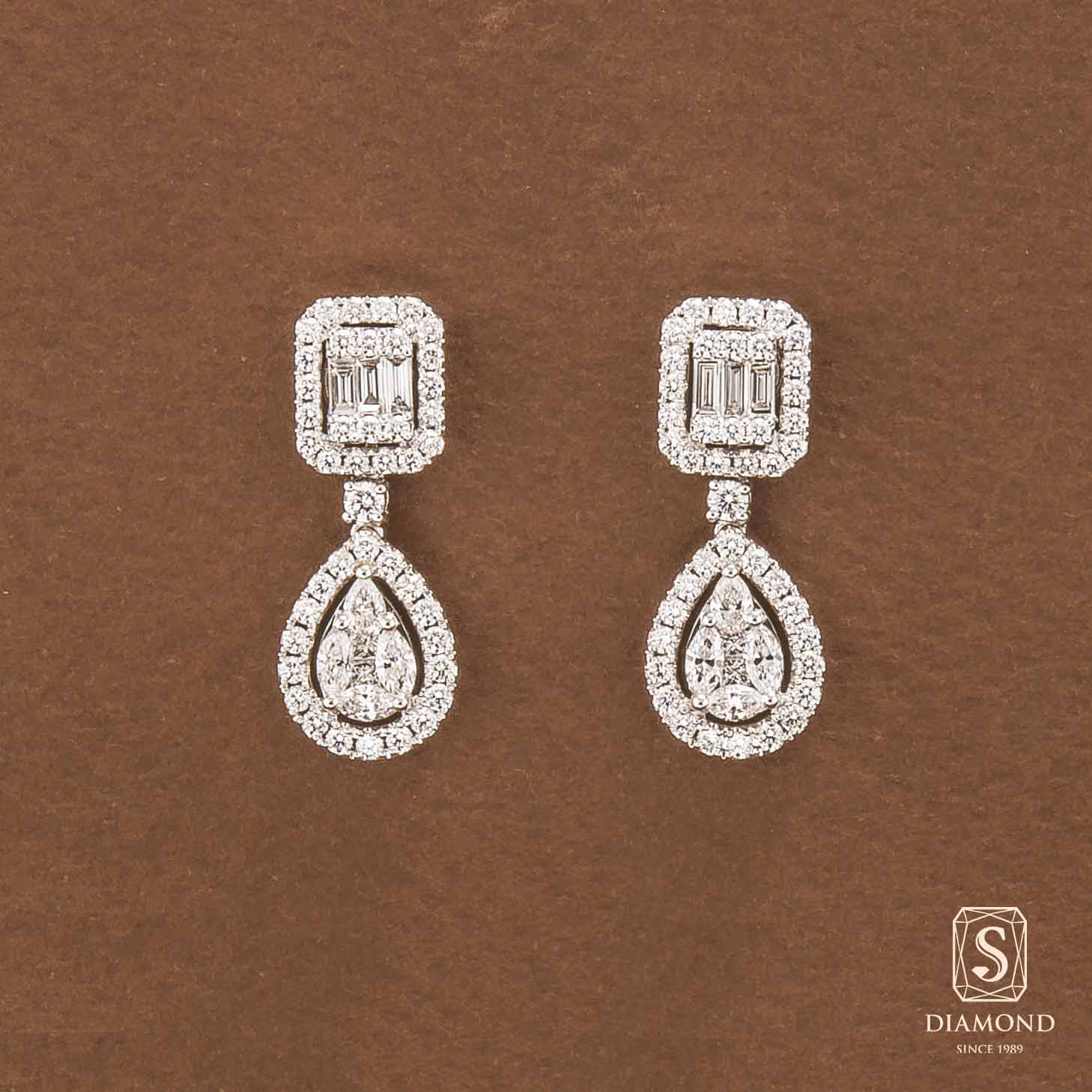 ต่างหูเพชร Diamond Earring