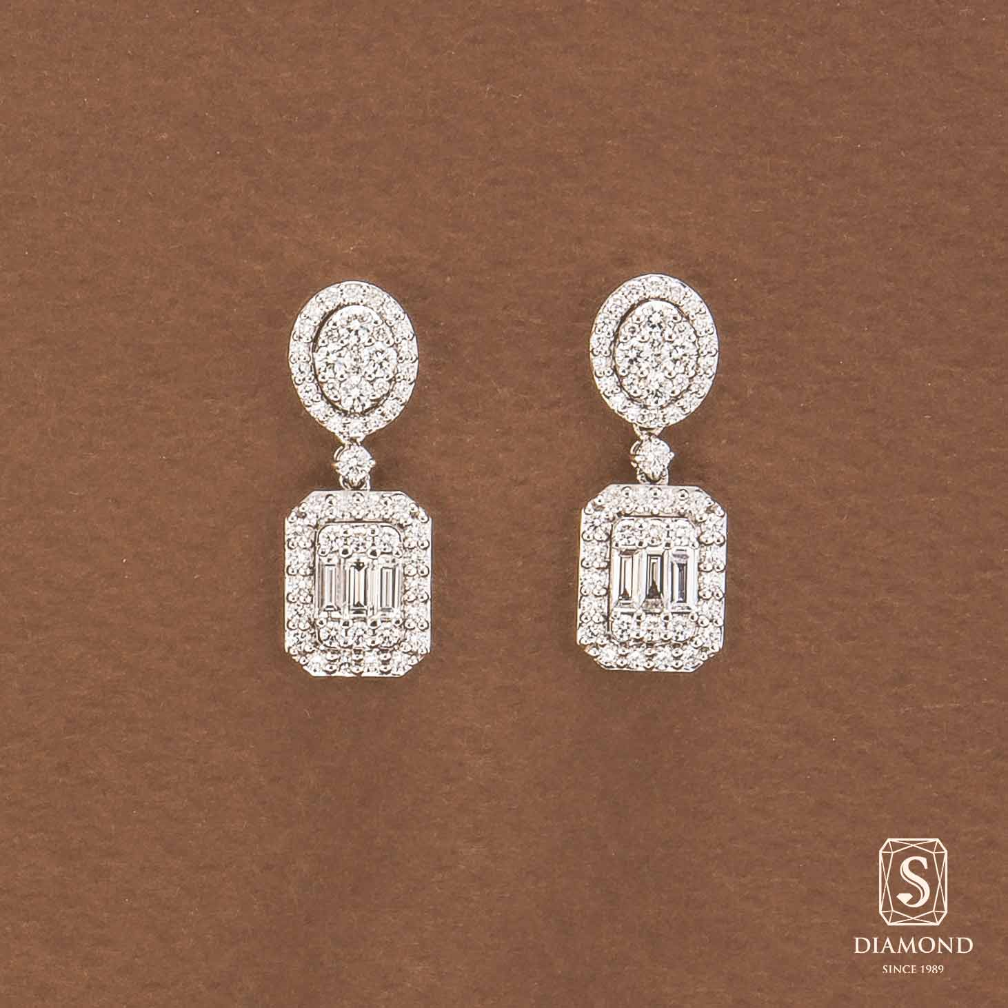 ต่างหูเพชร Diamond Earring