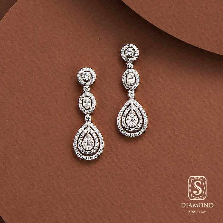 ต่างหูเพชร Diamond Earring