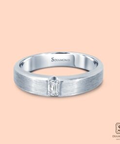 Alternative view of แหวนชาย Cut Corner Satin Brushed