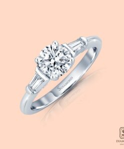 แหวนแต่งงาน Solitaire Tapered