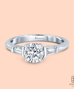 Alternative view of แหวนแต่งงาน Solitaire Tapered
