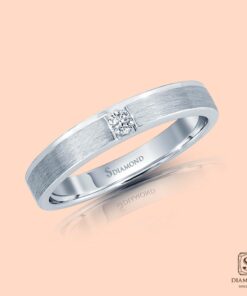 Alternative view of แหวนชาย Single Brushed Pave