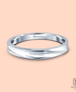 Alternative view of แหวนชาย Curved Band Comfort Fit