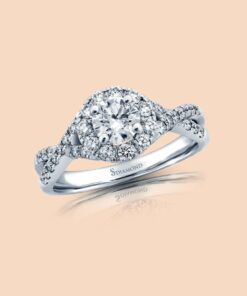 แหวนแต่งงาน Halo Ring Twist Band