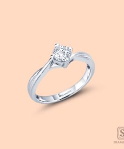แหวนแต่งงาน Solitaire Twist Forever