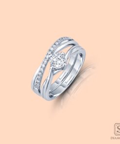 Alternative view of แหวนแต่งงาน Solitaire Twist Forever