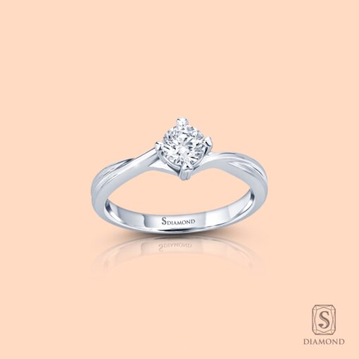 แหวนแต่งงาน Solitaire Twist Forever - Image 3